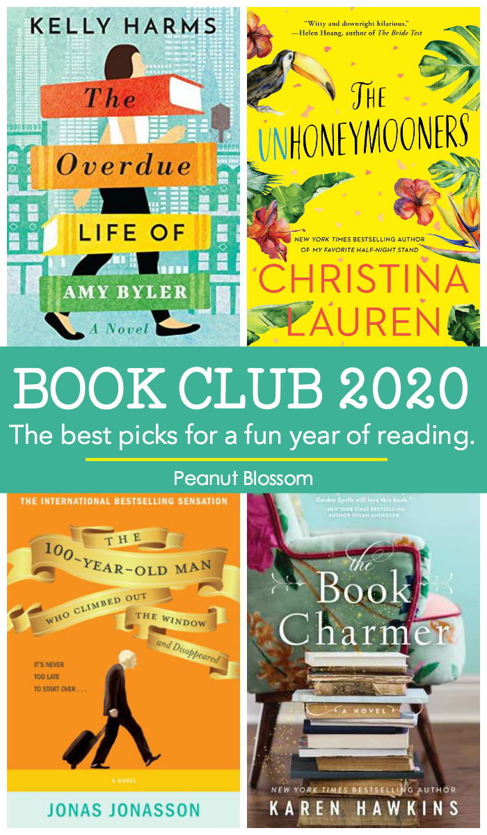 The photo collage shows several popular book covers.