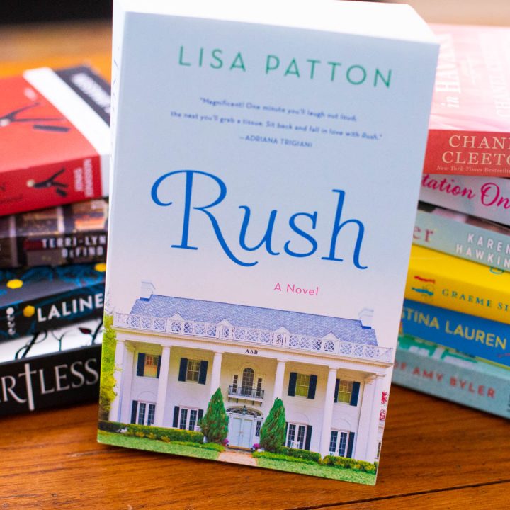 A copy of the book Rush is on the table.