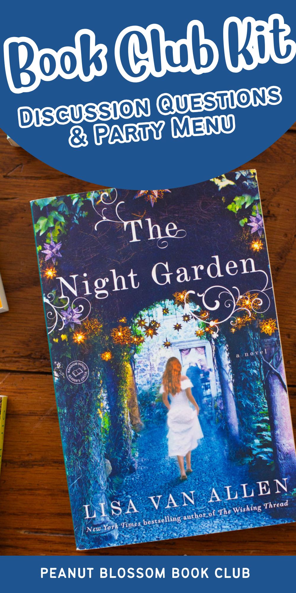 A copy of the book The Night Garden sits on a table.