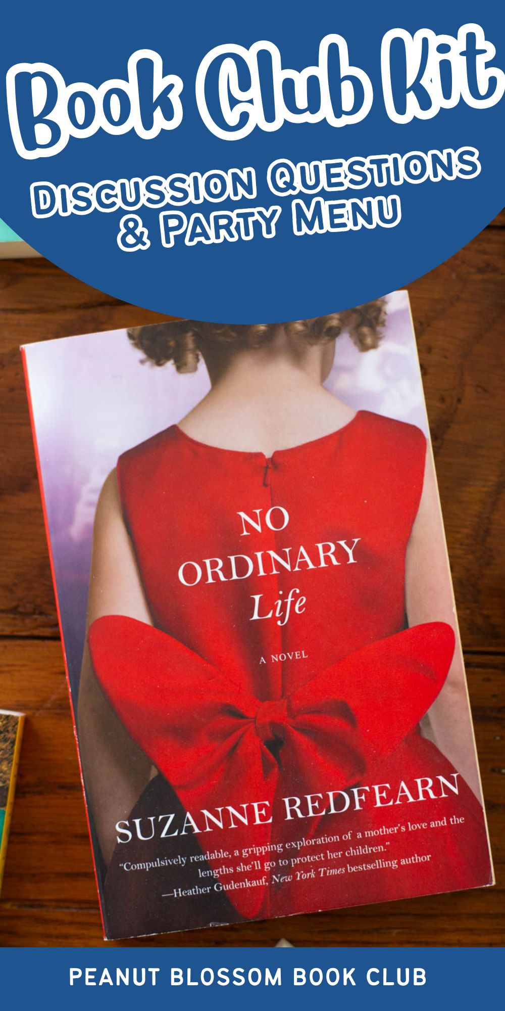 A copy of the book No Ordinary Life sits on a table.