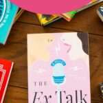 A copy of the book The Ex Talk sits on the table.