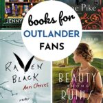 A collage of 4 photos of books about Scotland that fans of Outlander will enjoy