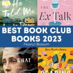 A photo collage shows four book club books for 2023.