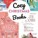 The photo collage shows 4 Christmas books for book club.