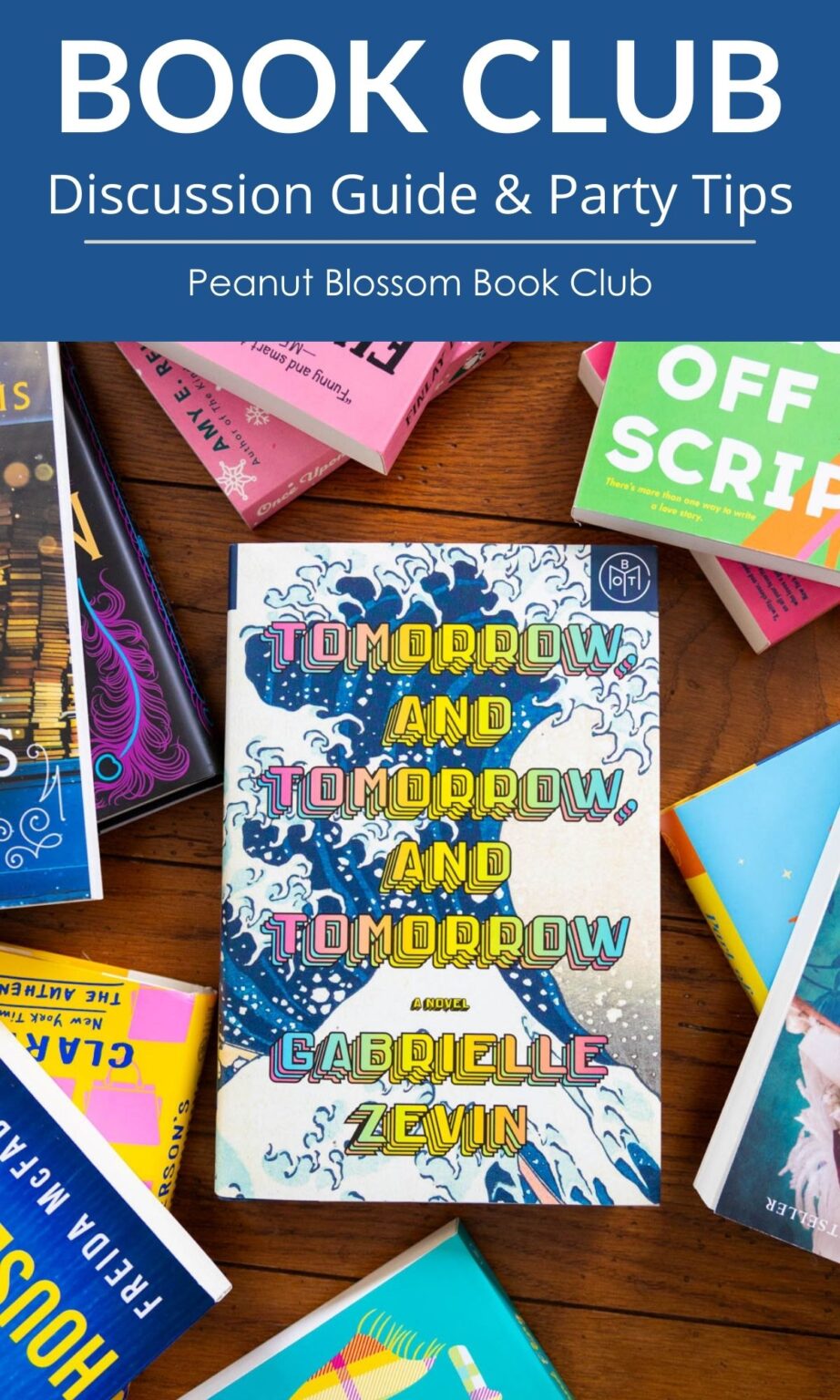 Tomorrow and tomorrow and tomorrow book club kit peanut blossom