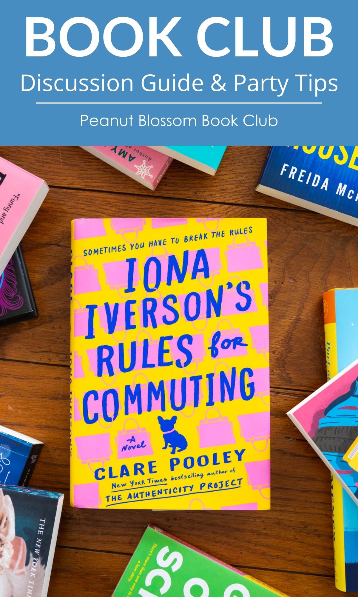 A copy of the book Iona Iverson's Rules of Commuting is on the table.