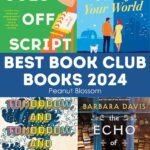 The photo collage shows 4 books for book club in 2024.