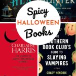 The photo collage shows four fun Halloween books that have spicy scenes.