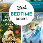 The photo collage shows 4 books that make great bedtime reading.