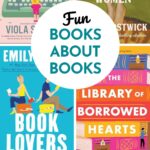 The photo collage shows book covers for 4 books about books.